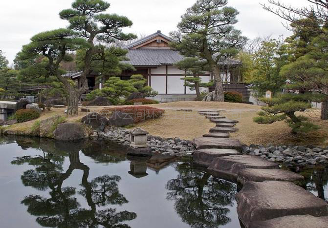 日式园林景观水景