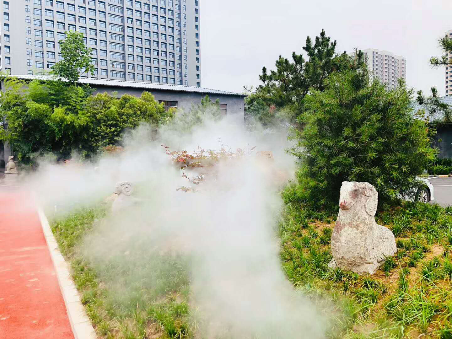 石羊农庄喷雾造景